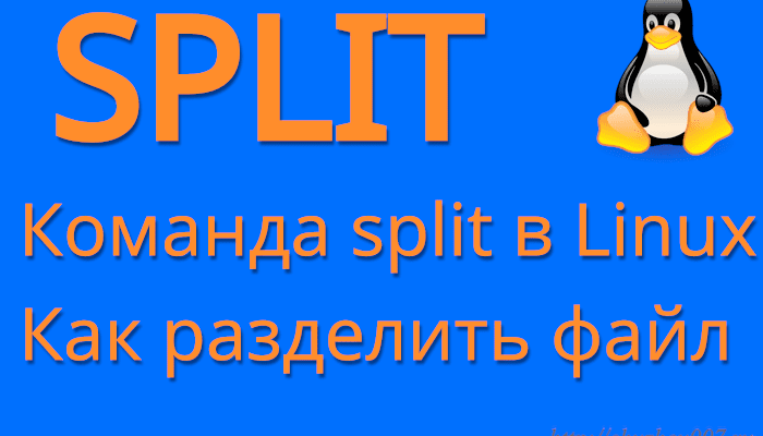 Команда split в linux